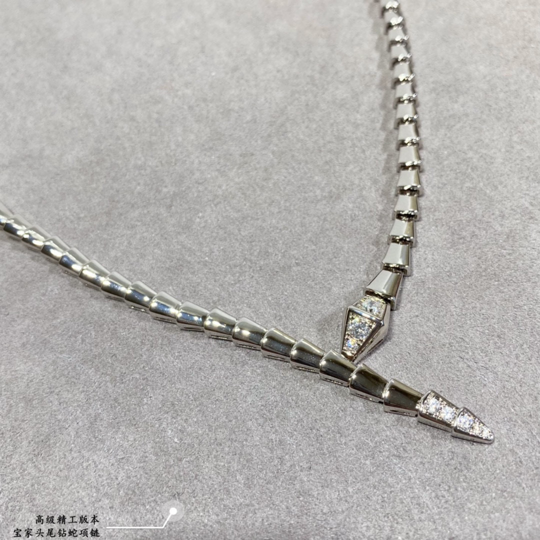 👑高级精工版本 宝格丽头尾钻蛇项链，真香系列... 实物简单大方 价格美丽 做工精致