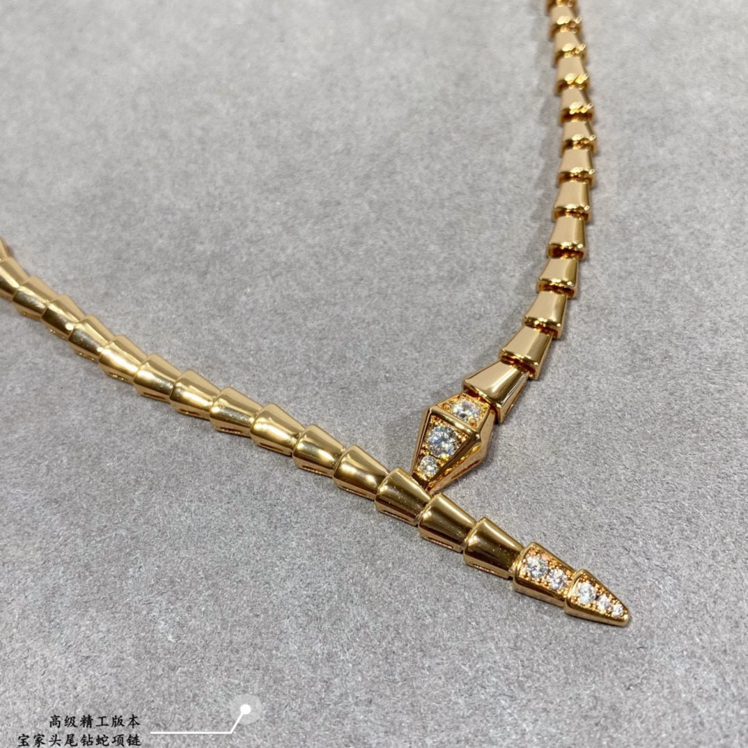 👑高级精工版本 宝格丽头尾钻蛇项链，真香系列... 实物简单大方 价格美丽 做工精致