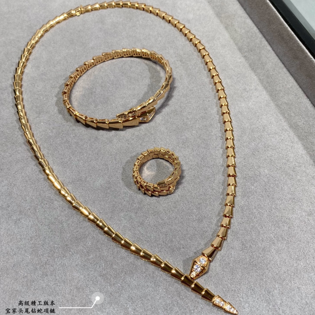 👑高级精工版本 宝格丽头尾钻蛇项链，真香系列... 实物简单大方 价格美丽 做工精致