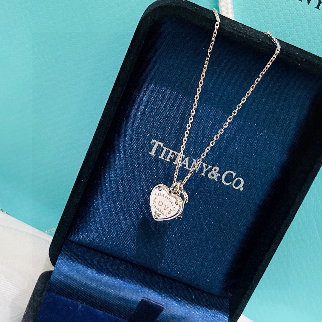 👑七夕🎁 TIFF 蒂芙尼 打开你的心扉 心牌🔑钥匙 Love 项链 灵感来自1969年的Please 