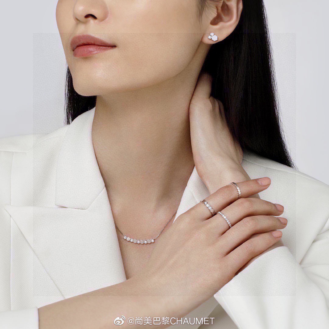 👑【代购级别】尚美CHAMUET  波浪 蜂窝 系列 项链 奢侈  高端定制✨沿用尚美蜂窝Bee My 
