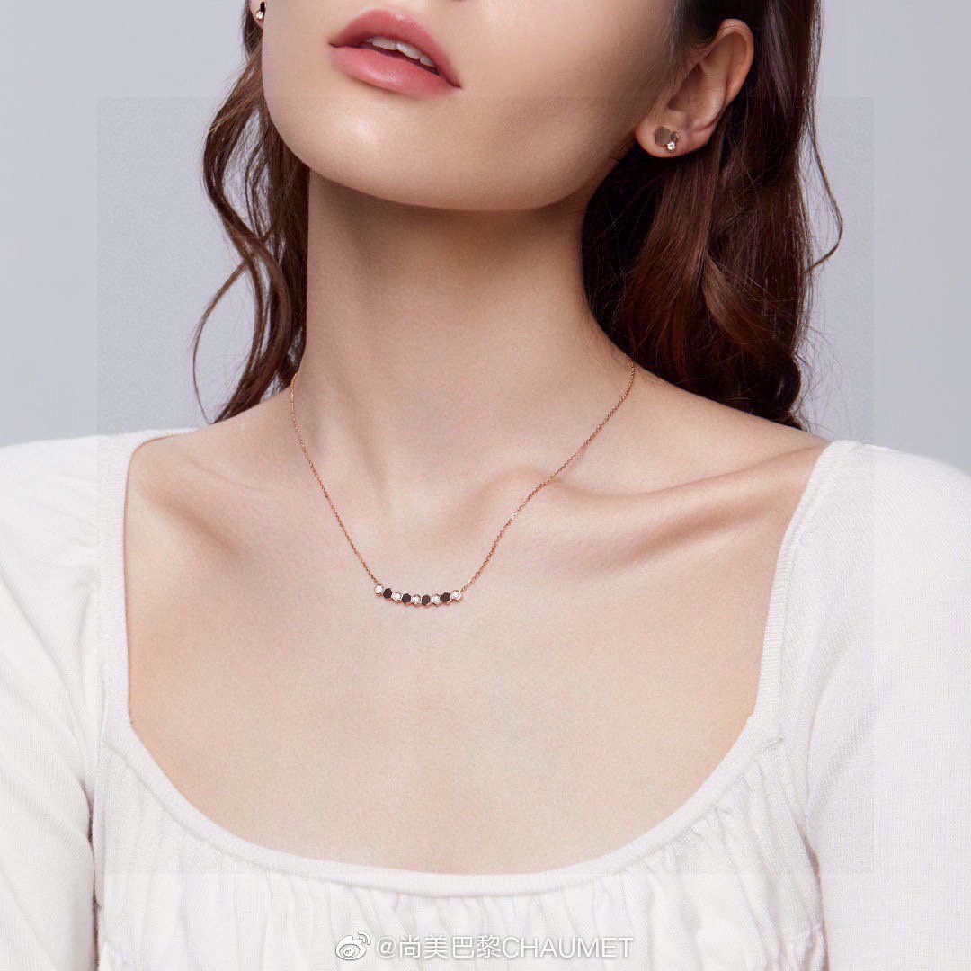 👑【代购级别】尚美CHAMUET  波浪 蜂窝 系列 项链 奢侈  高端定制✨沿用尚美蜂窝Bee My 