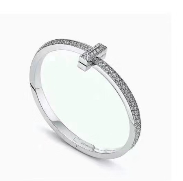 Hermès T家 T1系列满钻 手镯 独家首发 高端定制 女神同款 设计彰显 优雅 低调绽放自信 非常细腻而夺目
