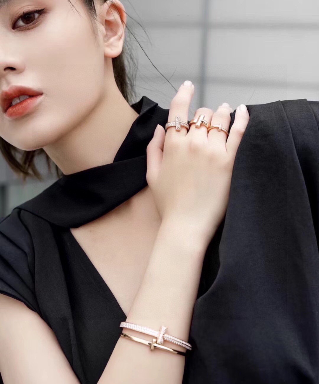 Tiffany & Co. Tiff 蒂芙尼 T1系列满钻 手镯 独家首发 高端定制 女神同款 设计彰显 优雅