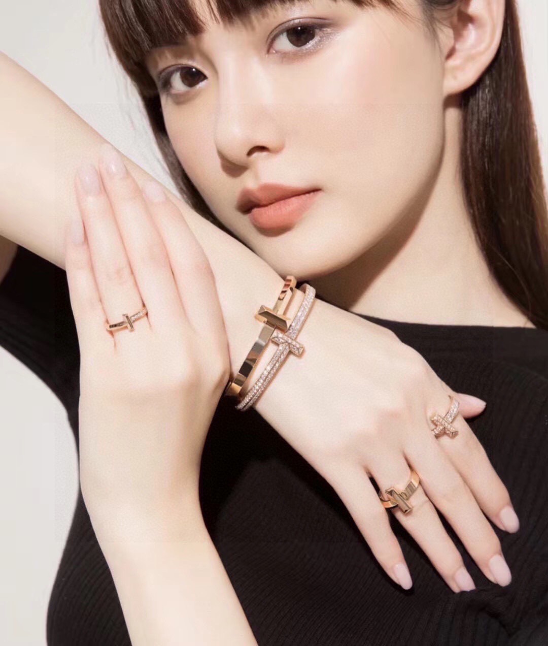 Tiffany & Co. Tiff 蒂芙尼 T1系列满钻 手镯 独家首发 高端定制 女神同款 设计彰显 优雅