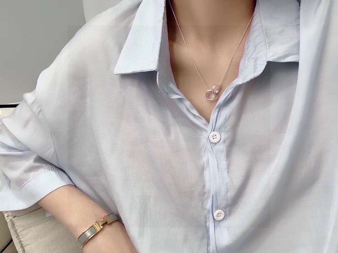 Tiffany & Co. 蒂芙尼Tiffany&Co.（1837双环）项链手链最新款 与 同步上新这款典雅迷人的圆形手链