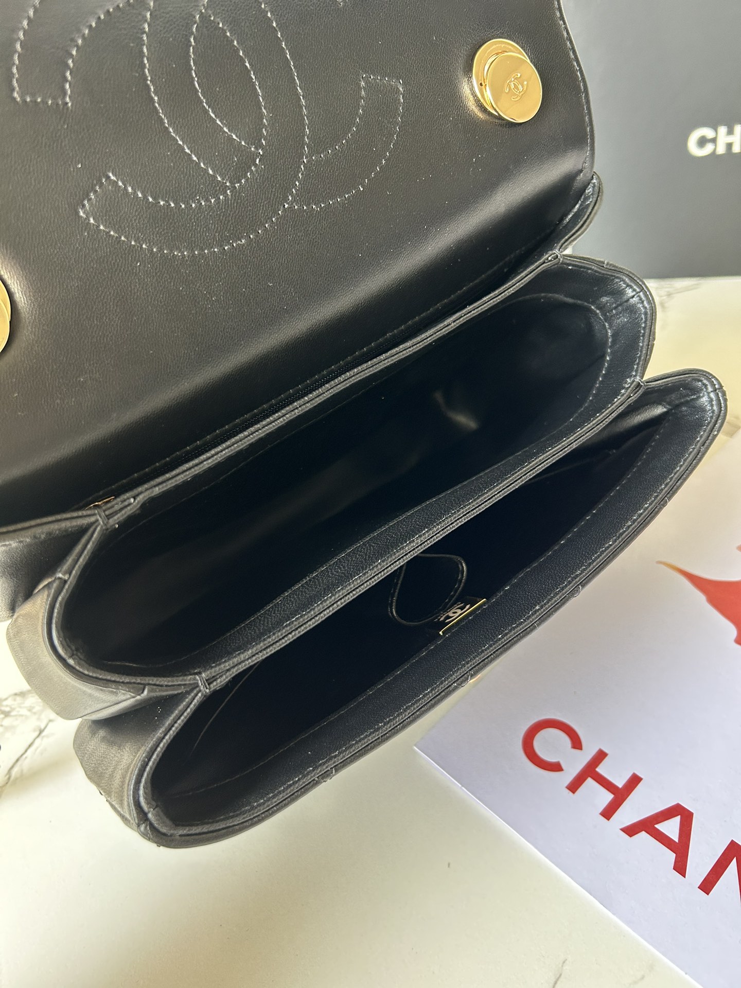 Chanel Luxury Designer Handbag crafted in premium calfskin leather 7