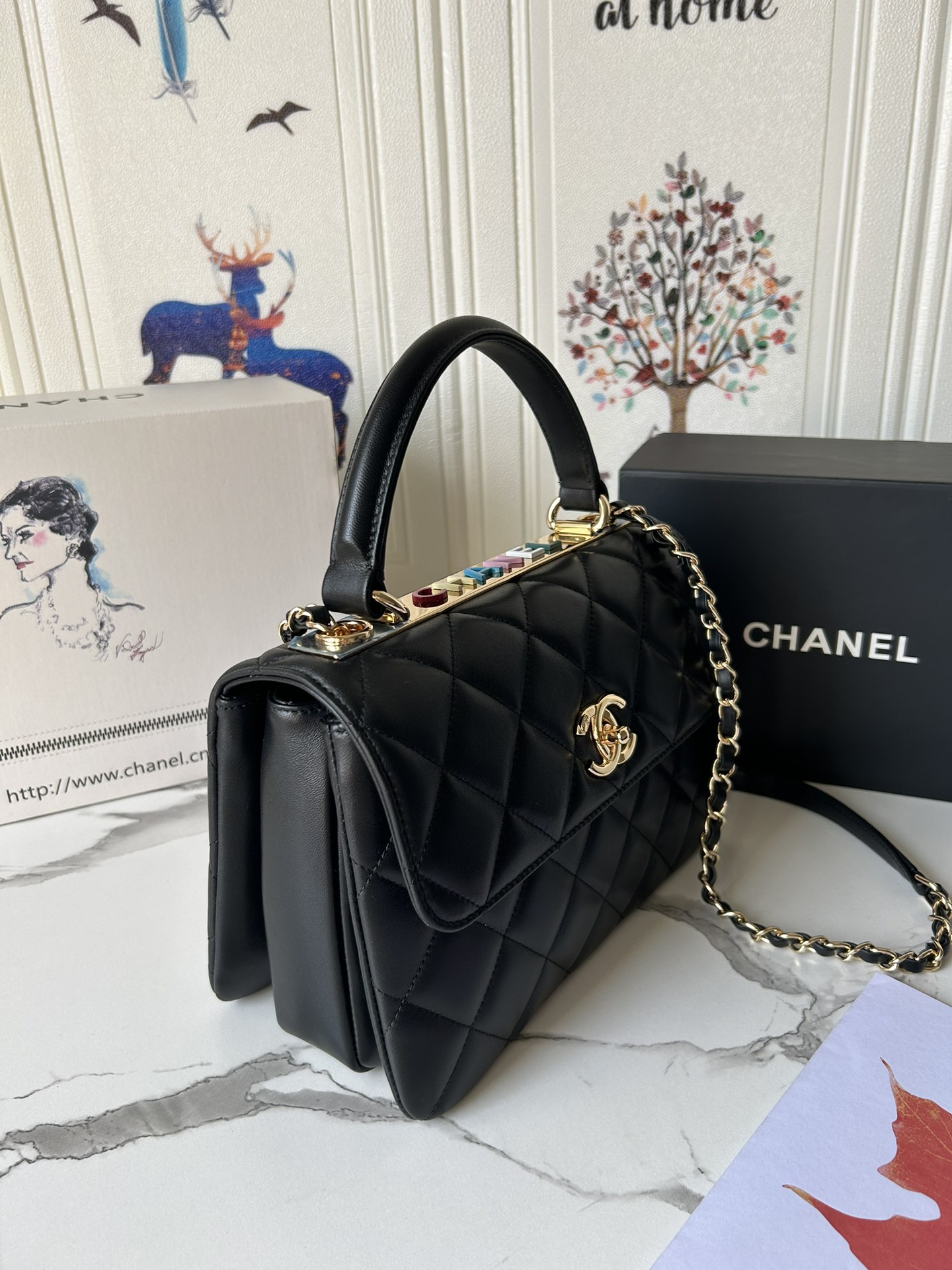 Chanel Luxury Designer Handbag crafted in premium calfskin leather 3
