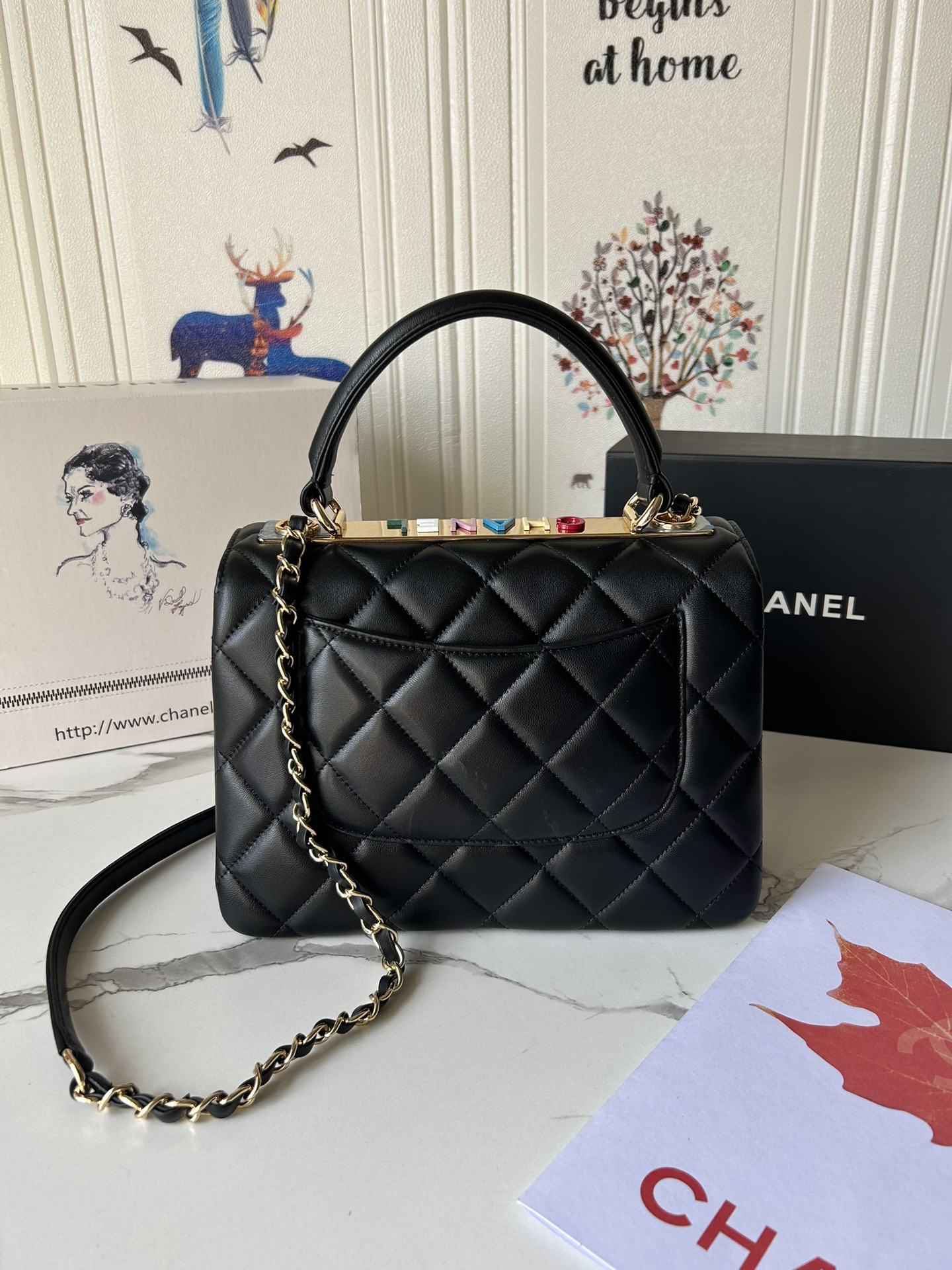 Chanel Luxury Designer Handbag crafted in premium calfskin leather 2