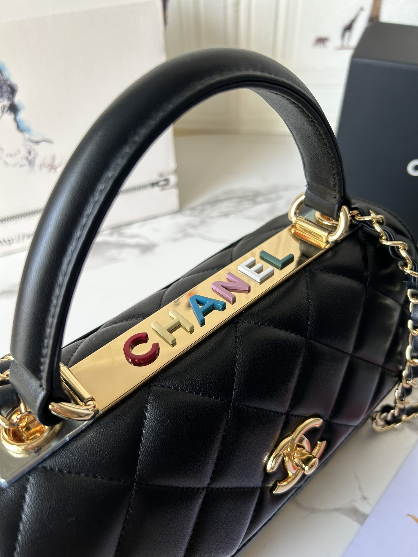 Chanel Luxury Designer Handbag crafted in premium calfskin leather 4