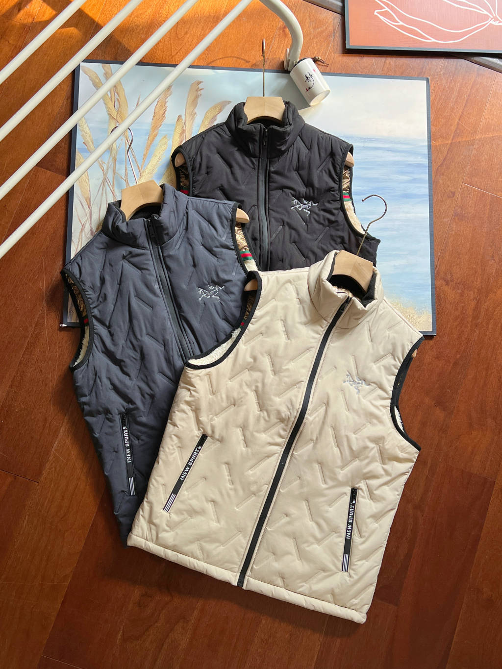 Arcteryx Kleding Sweatshirts Vest Zwart Blauw KhakiName Roze Zilver Borduurwerk Mannen Katoen Herfst/winter collectie Snel drogen