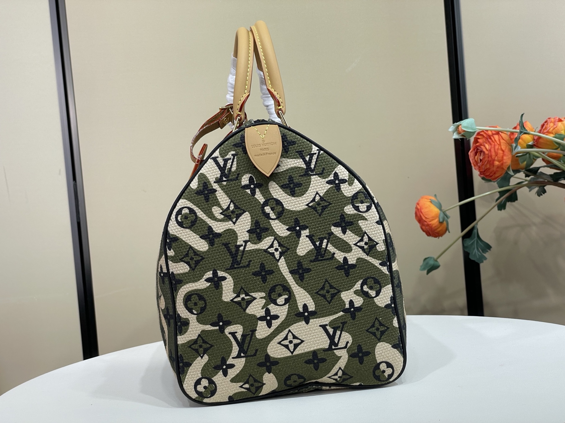 【Keepall Bandoulière 35 cc手袋】m95773 迷彩/村上隆 中古限量版speedy枕头包旅行袋 【Keepall Bandoulière 35 cc手袋】m95773 迷彩/村上隆 中古限量版speedy枕头包旅行袋