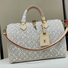 【顶级原单】【SPEEDY SOFT 30 手袋】 M28479 白色/提花 本款 Speedy Soft 30 手袋焕 【顶级原单】【SPEEDY SOFT 30 手袋】 M28479 白色/提花 本款 Speedy Soft 30 手袋焕
