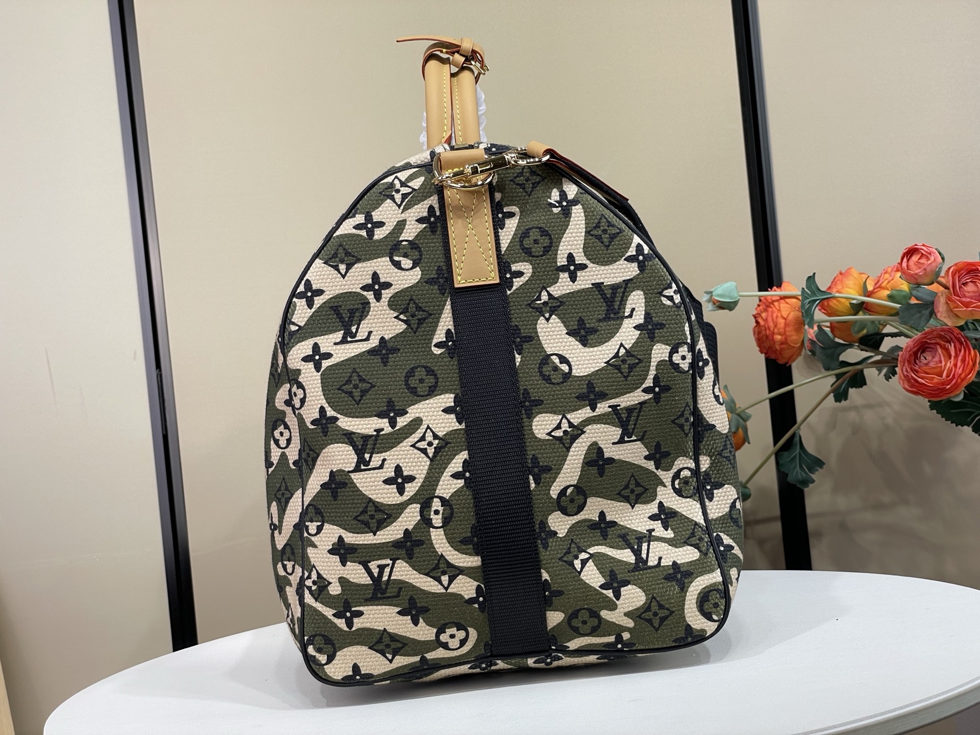 【顶级原单】【KEEPALL 55 旅行袋（配肩带）】M95774 帆布/迷彩 品牌经典袋款Keepall，在Damie