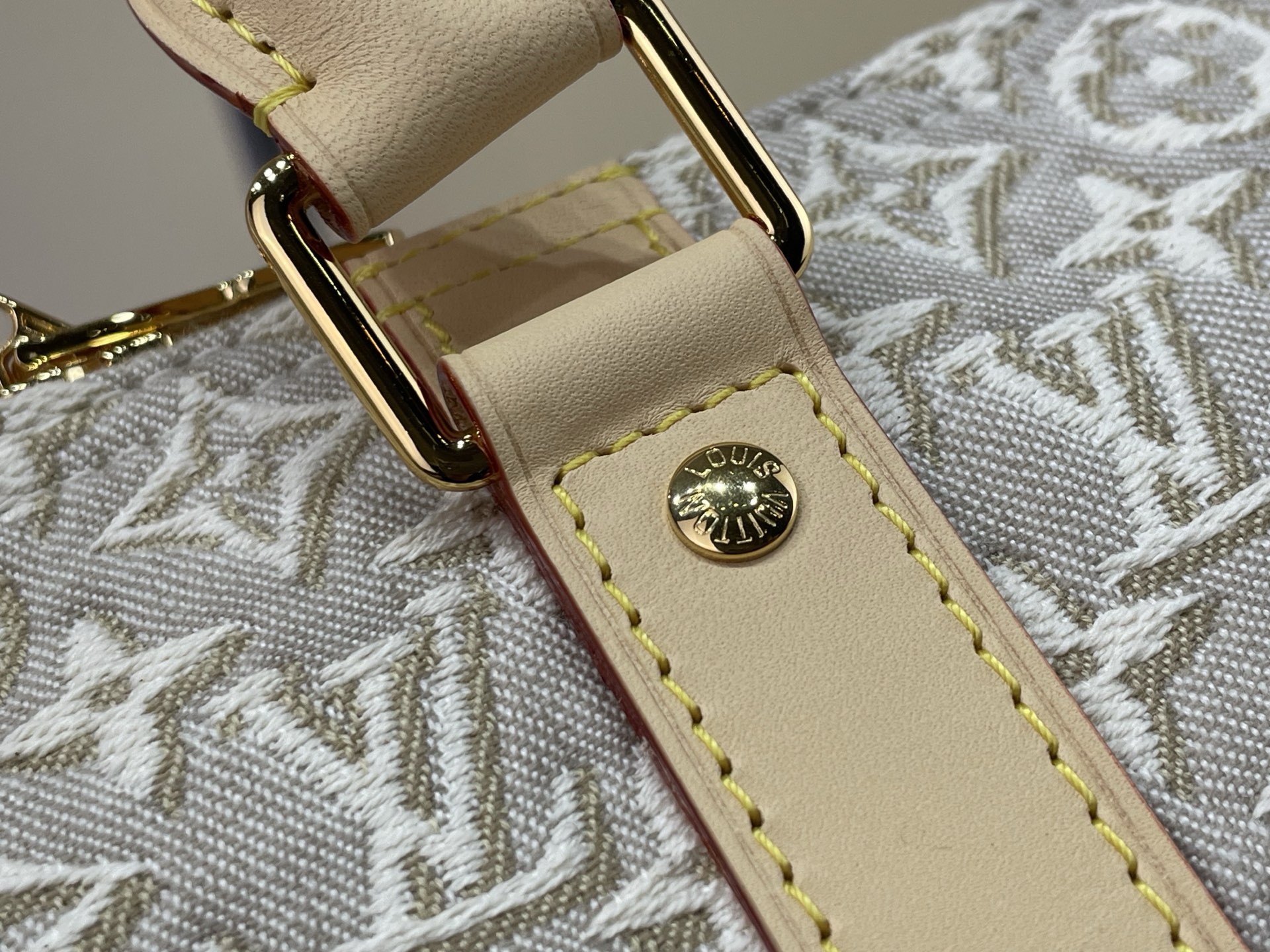 【顶级原单】【KEEPALL BANDOULIÈRE 45 旅行袋】M29670 白色/提花 本款 Keepall Ba