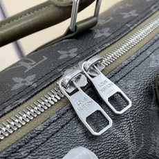 【顶级原单】【KEEPALL BANDOULIÈRE 35 手袋】M28639 黑花/绿色本款 Keepall Band 【顶级原单】【KEEPALL BANDOULIÈRE 35 手袋】M28639 黑花/绿色本款 Keepall Band