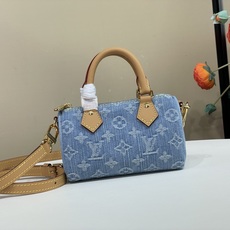 【顶级原单】【NANO SPEEDY 手袋】M11212 浅蓝色(丹宁牛仔)本款 Nano Speedy 手袋为棉质丹宁 【顶级原单】【NANO SPEEDY 手袋】M11212 浅蓝色(丹宁牛仔)本款 Nano Speedy 手袋为棉质丹宁