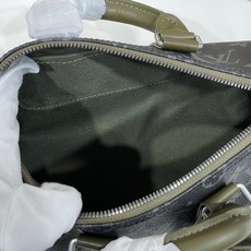 【顶级原单】【KEEPALL BANDOULIÈRE 25 手袋】M28638 黑花/绿色 本款 Keepall Ban 【顶级原单】【KEEPALL BANDOULIÈRE 25 手袋】M28638 黑花/绿色 本款 Keepall Ban