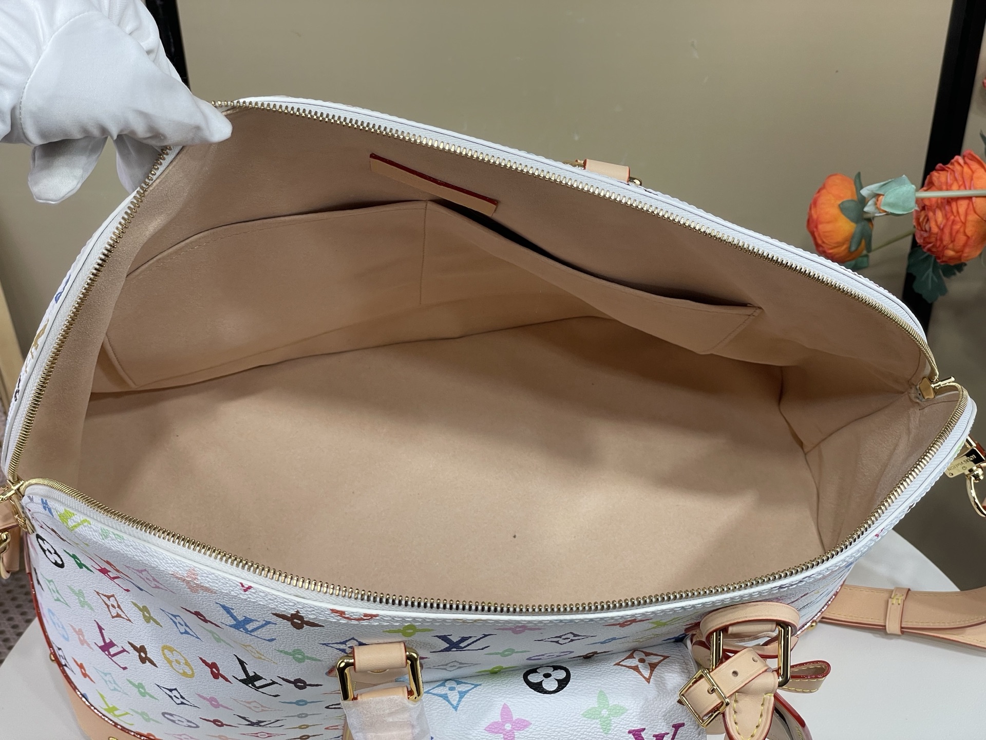 【顶级原单】【LV x TM ALMA TRAVEL 手袋 】M27901 白彩村上隆 Alma Travel 手袋延续