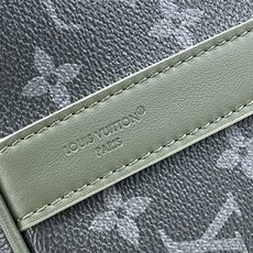 【顶级原单】【KEEPALL BANDOULIÈRE 35 手袋】M28639 黑花/绿色 本款 Keepall Ban 【顶级原单】【KEEPALL BANDOULIÈRE 35 手袋】M28639 黑花/绿色 本款 Keepall Ban