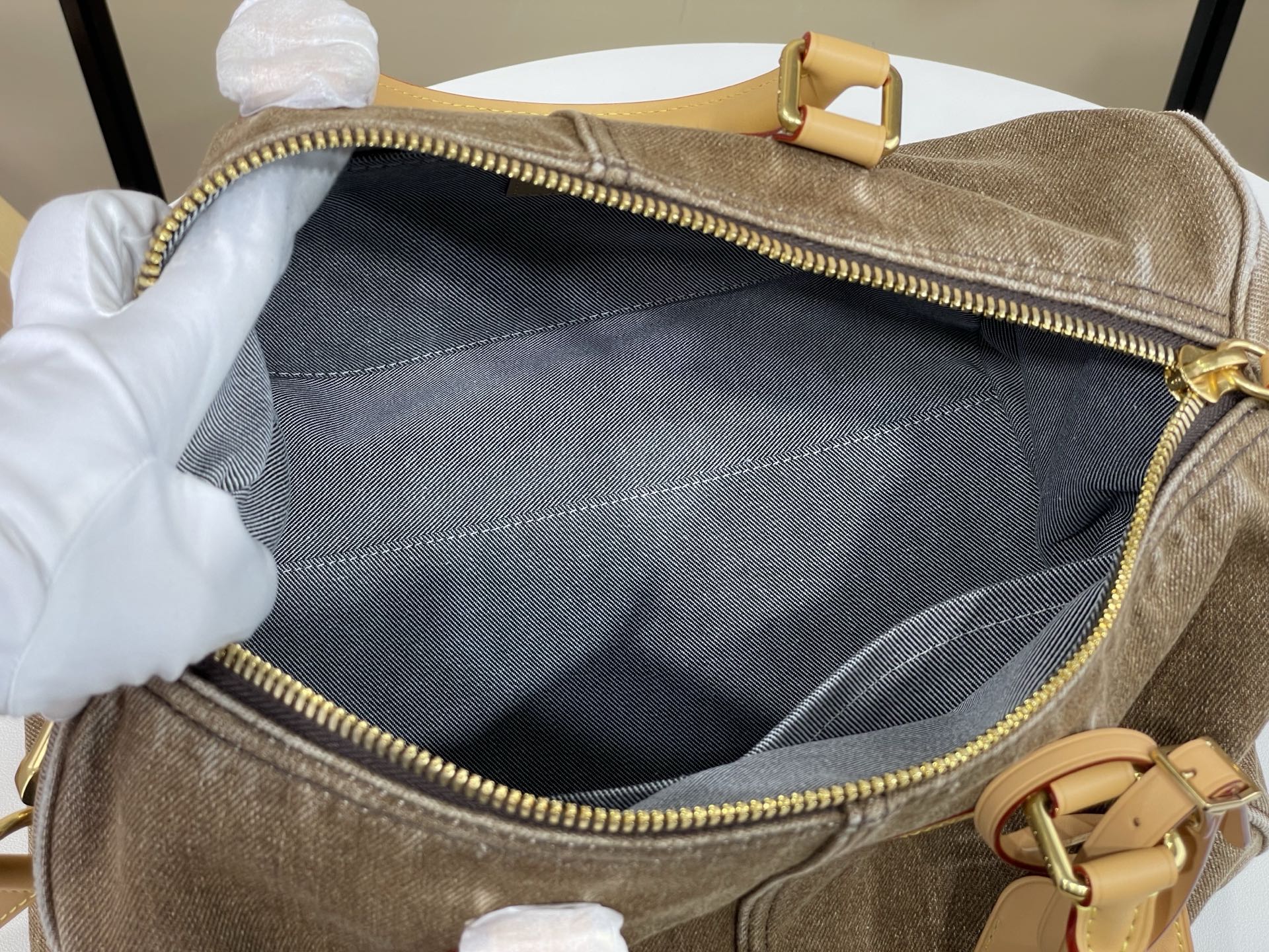 【顶级原单】【Speedy Bandoulière 30 手袋】M29170棕色（水洗牛仔布）以丹宁布的淳朴质感诠释路易
