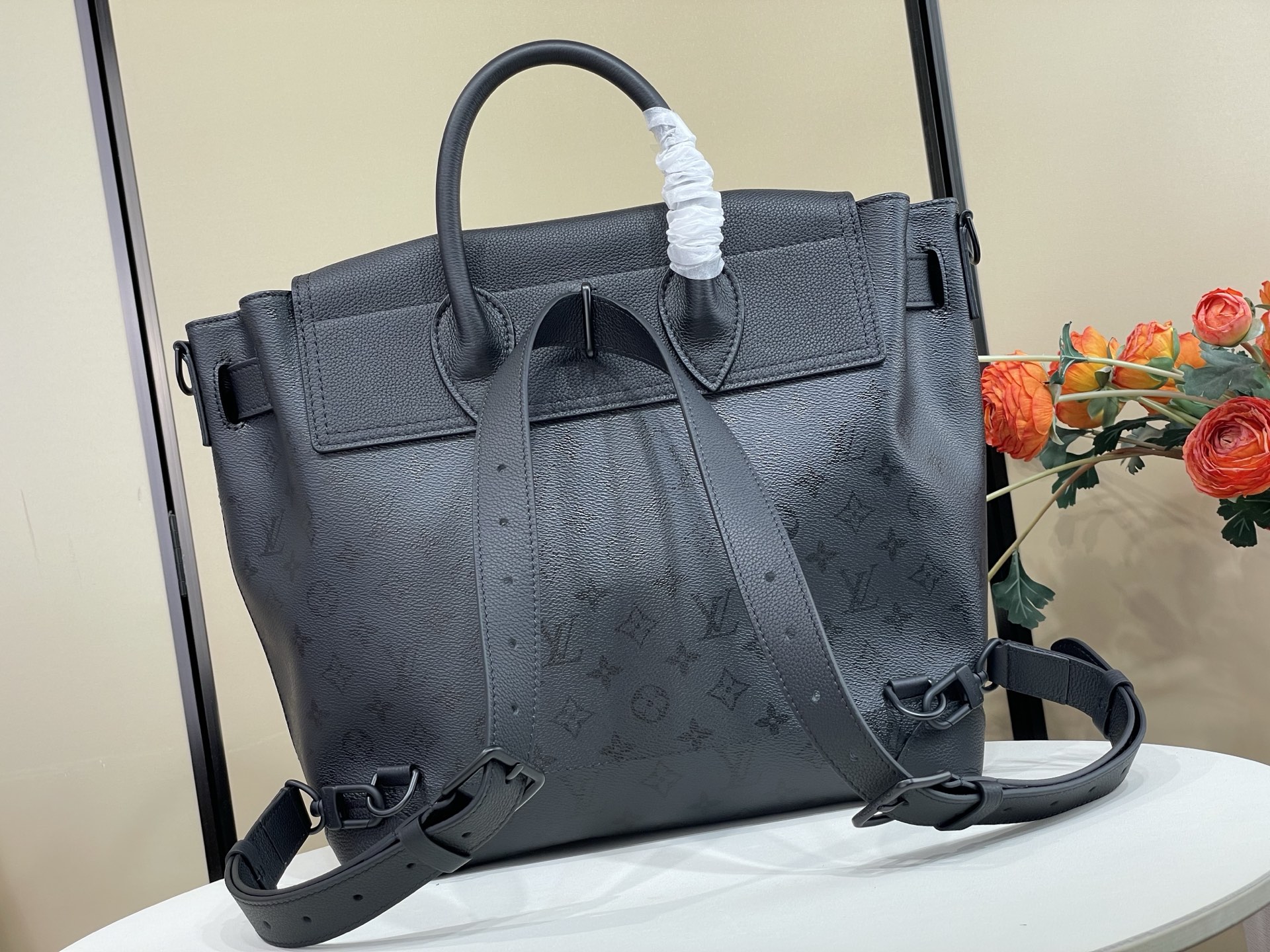 【顶级原单】【STEAMER 30 手袋】M2A253 黑花 本款 Steamer 30 手袋于 Monogram Mi