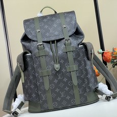 【顶级原单】【CHRISTOPHER 中号双肩包 】M28633 黑花/绿色 本款 Christopher 中号双肩包结 【顶级原单】【CHRISTOPHER 中号双肩包 】M28633 黑花/绿色 本款 Christopher 中号双肩包结