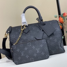 【顶级原单】【SPEEDY BANDOULIÈRE30 手袋 】M24426黑色(鸵鸟纹) 本款 Speedy Ba 【顶级原单】【SPEEDY BANDOULIÈRE30 手袋 】M24426黑色(鸵鸟纹) 本款 Speedy Ba