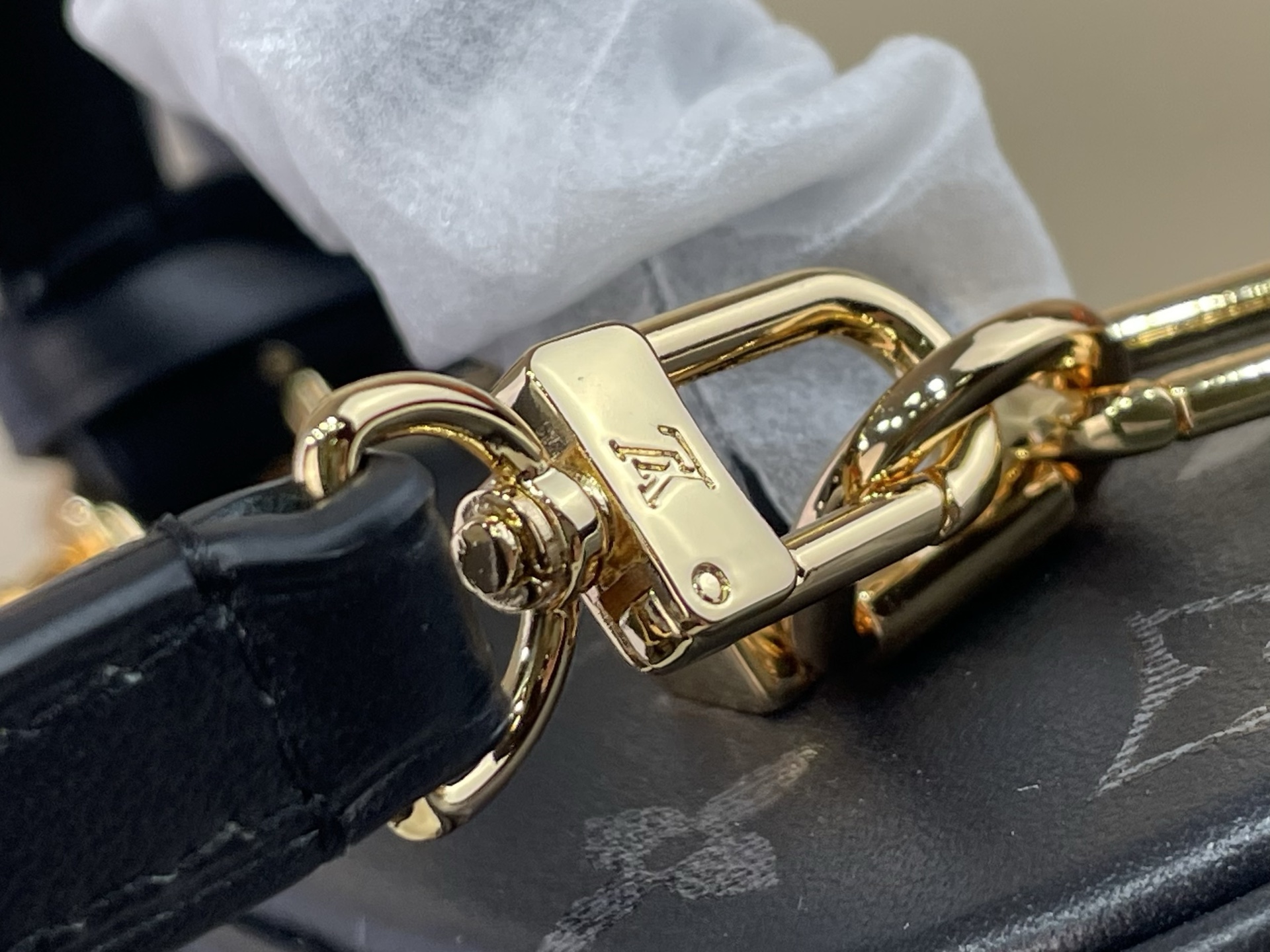 【顶级原单】【VANITY CHAIN POUCH 手袋】M3A372 黑花丝印 本款 Vanity Chain Pou 【顶级原单】【VANITY CHAIN POUCH 手袋】M3A372 黑花丝印 本款 Vanity Chain Pou