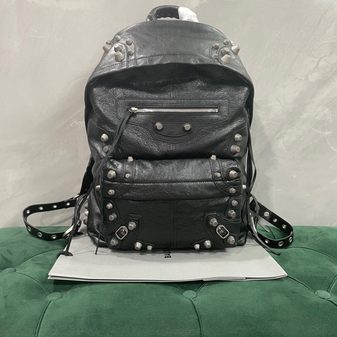 Balenciaga Le Cagole Taschen Rucksack Schwarz Schaffell Fashion