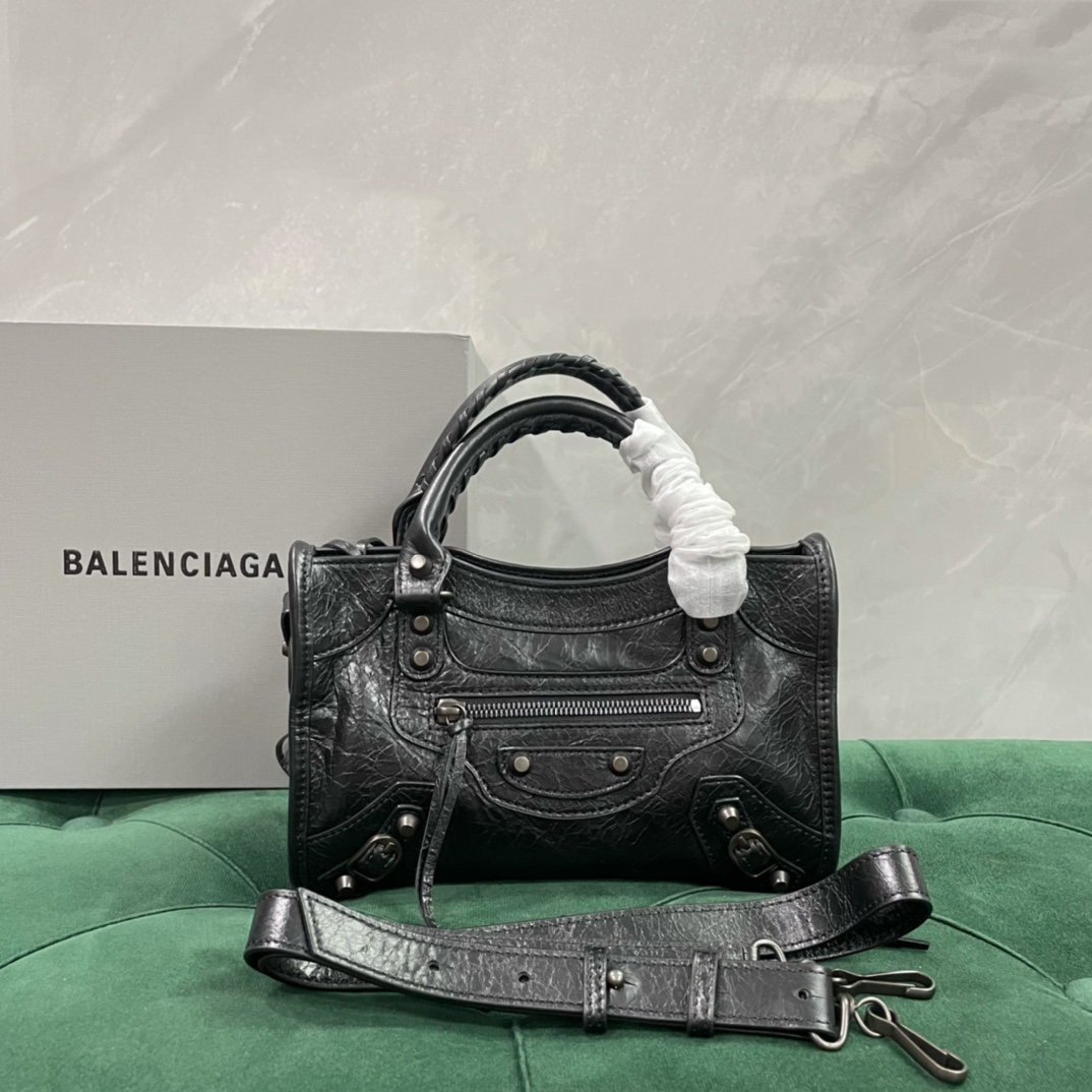 Balenciaga Taschen Handtaschen Umhängetaschen  & Schultertaschen Schwarz Schaffell Fashion Mini