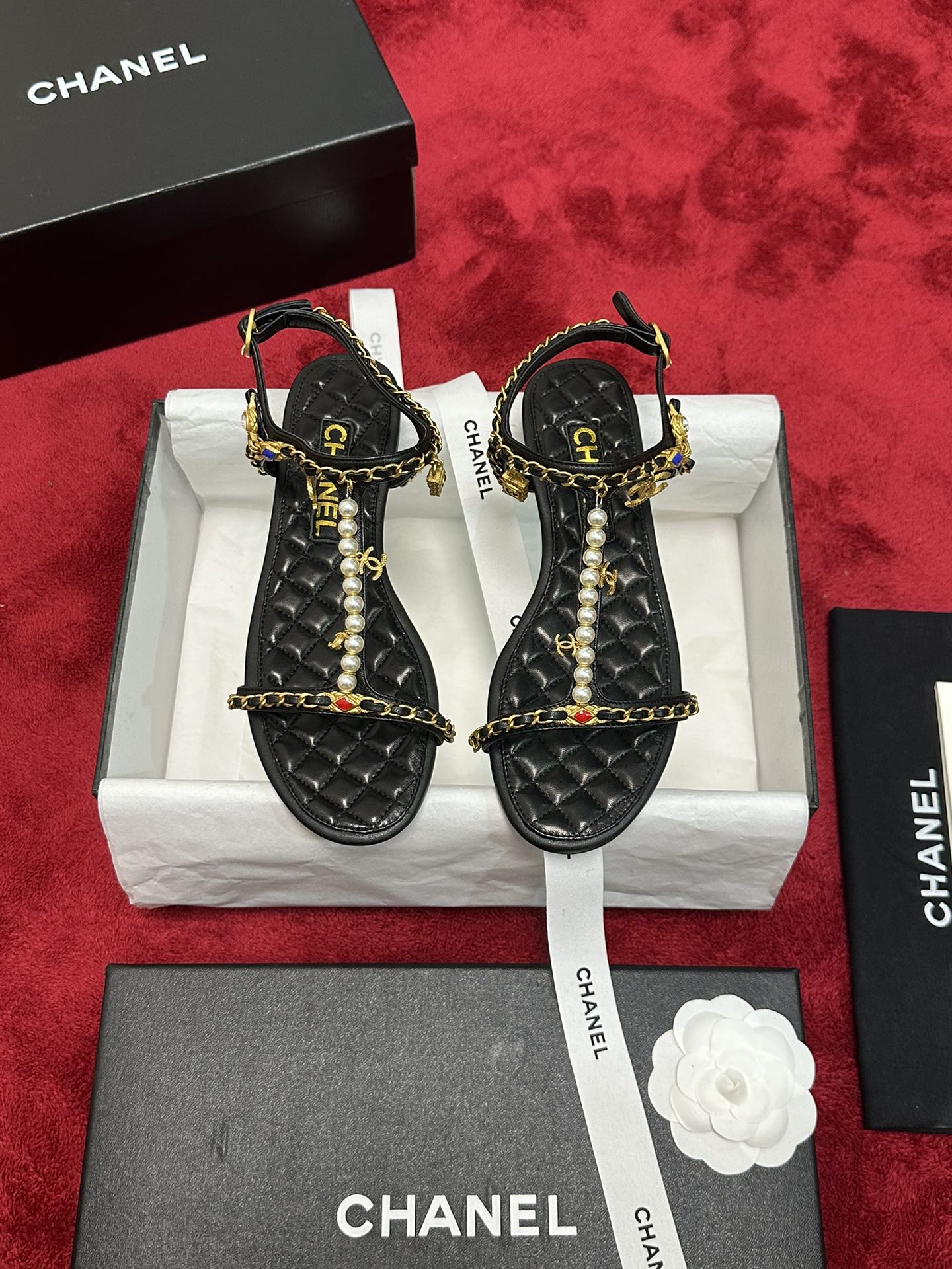 Chrome Hearts 𝐂𝐡*𝐧𝐞𝐥 24P早秋最 爆凉拖鞋