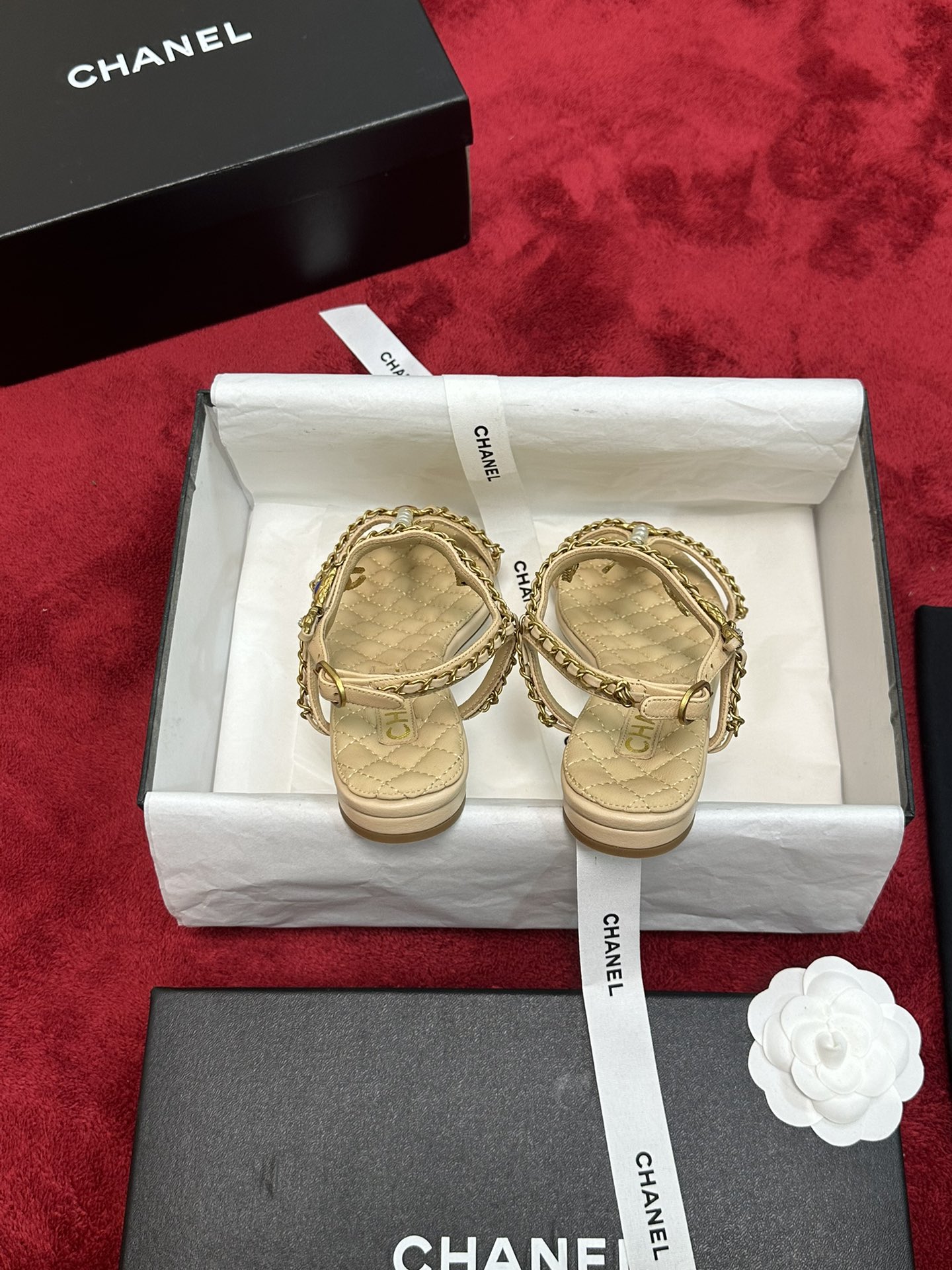 Chrome Hearts 𝐂𝐡*𝐧𝐞𝐥 24P早秋最 爆凉拖鞋