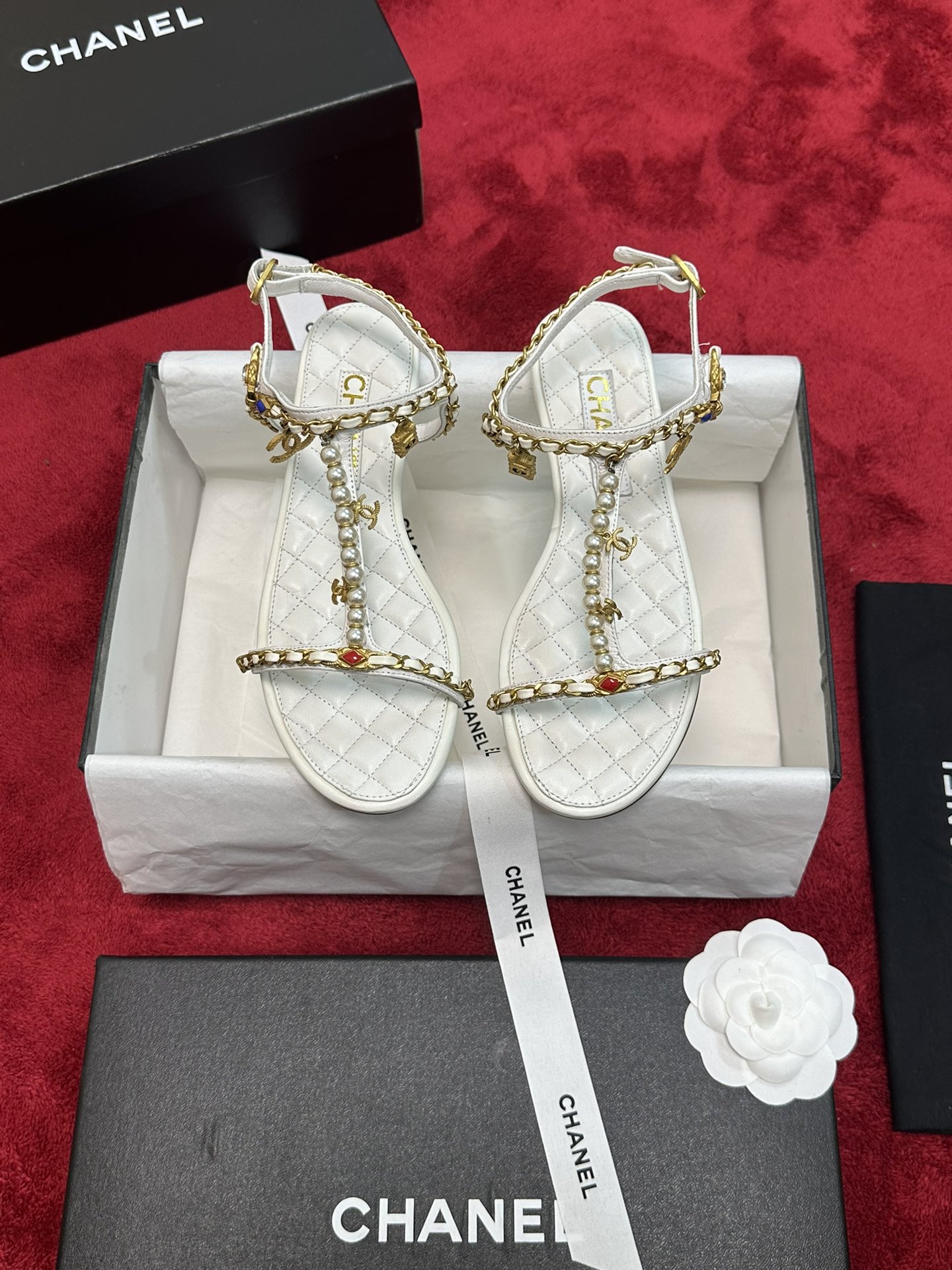 Chrome Hearts 𝐂𝐡*𝐧𝐞𝐥 24P早秋最 爆凉拖鞋