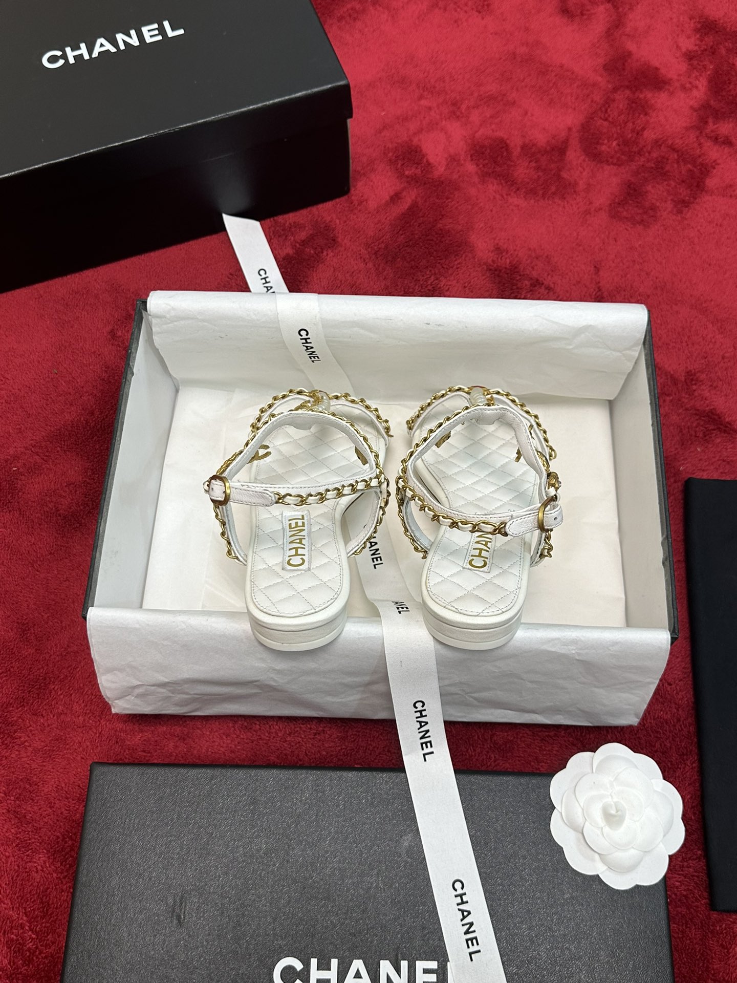 Chrome Hearts 𝐂𝐡*𝐧𝐞𝐥 24P早秋最 爆凉拖鞋