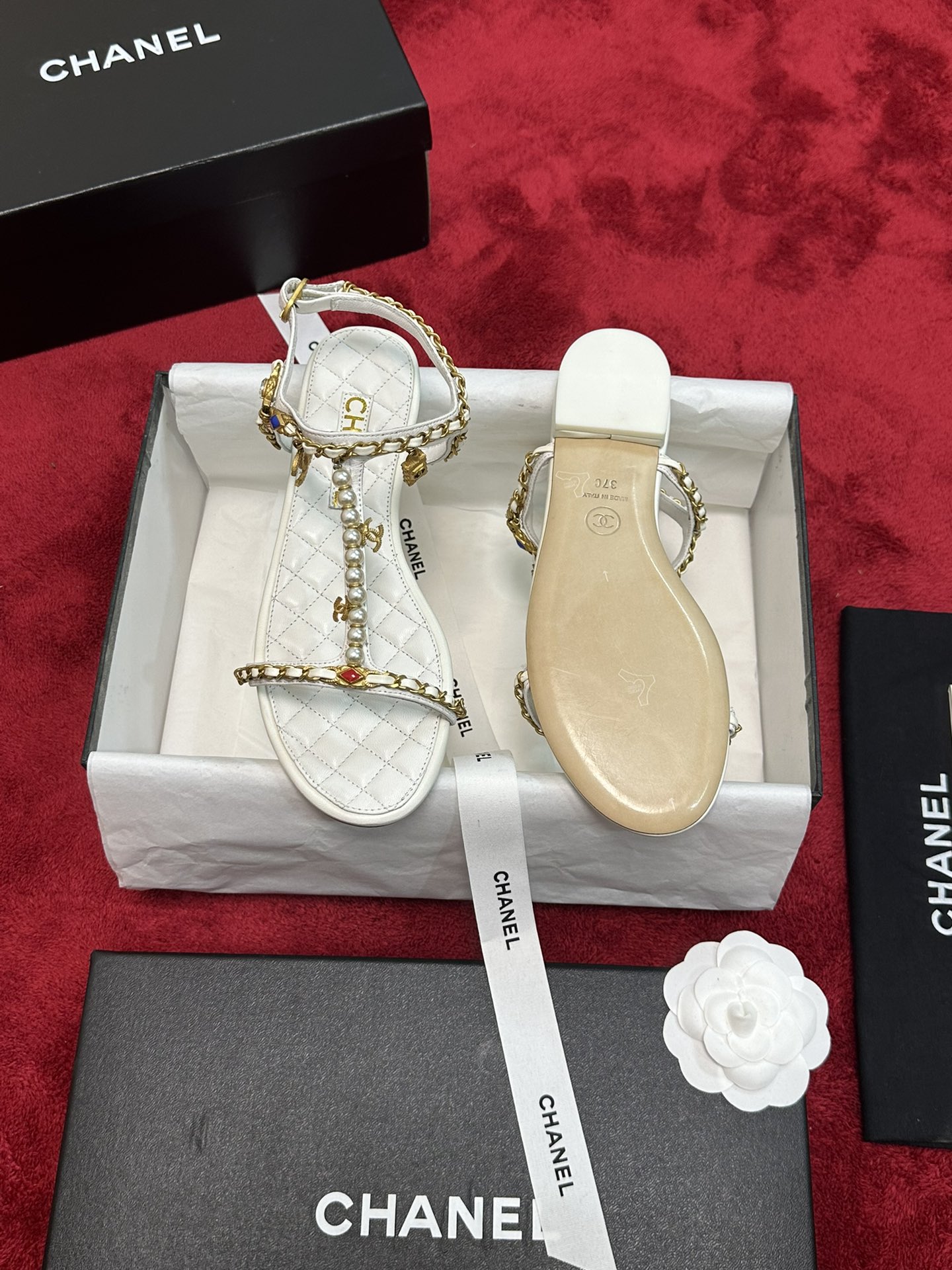 Chrome Hearts 𝐂𝐡*𝐧𝐞𝐥 24P早秋最 爆凉拖鞋