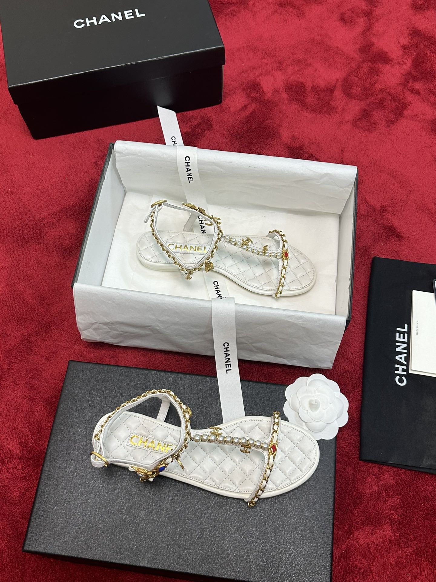Chrome Hearts 𝐂𝐡*𝐧𝐞𝐥 24P早秋最 爆凉拖鞋