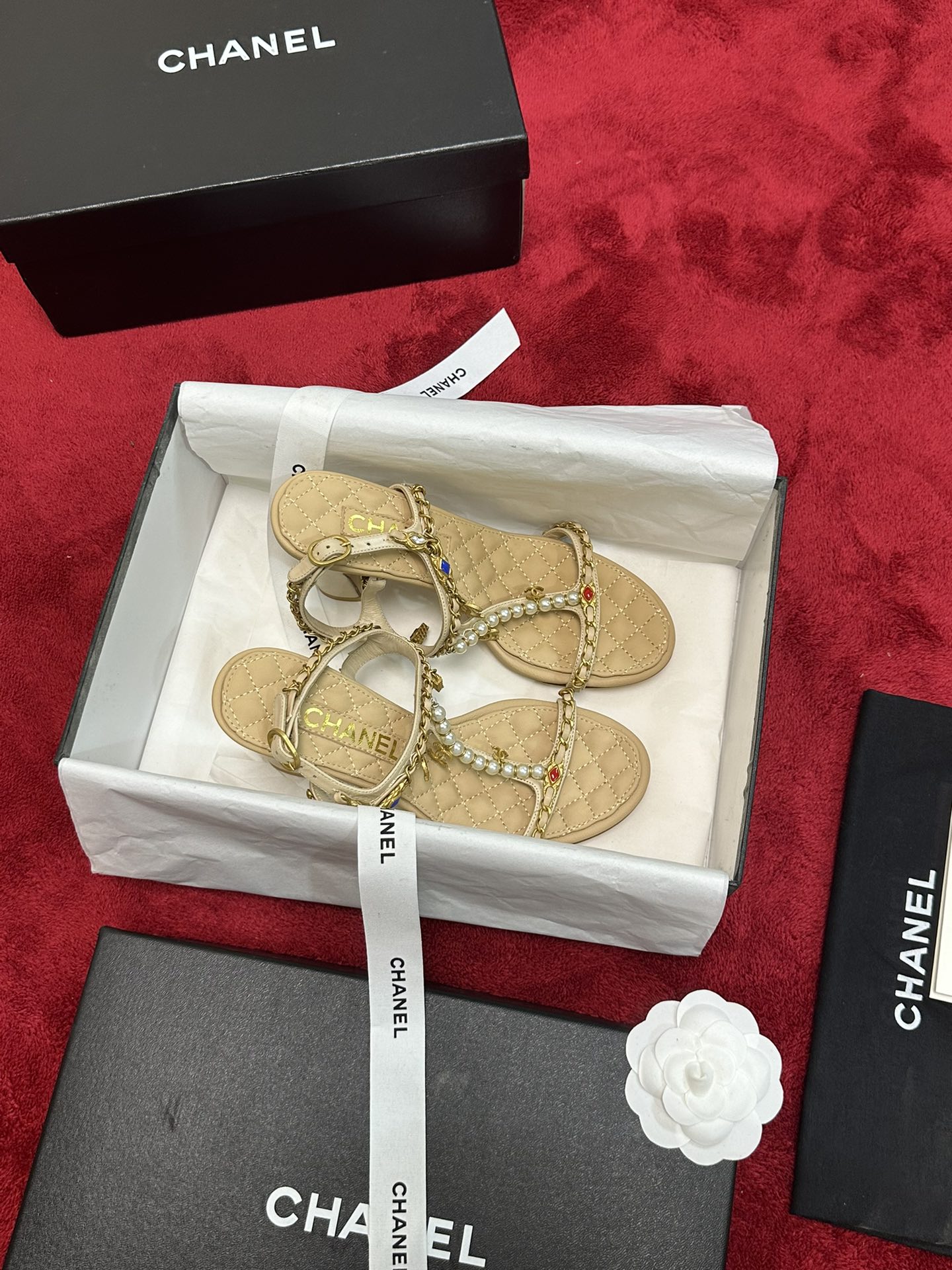 Chrome Hearts 𝐂𝐡*𝐧𝐞𝐥 24P早秋最 爆凉拖鞋