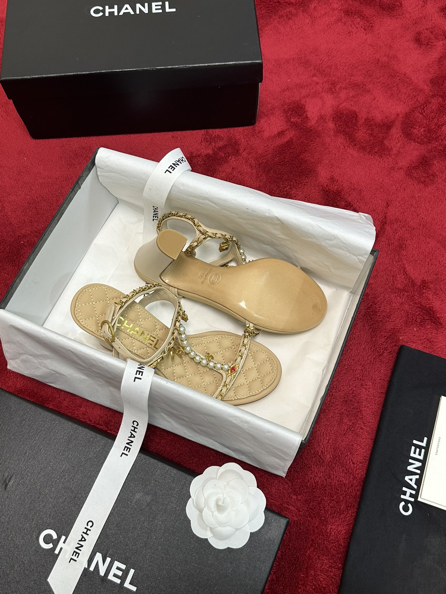 Chrome Hearts 𝐂𝐡*𝐧𝐞𝐥 24P早秋最 爆凉拖鞋