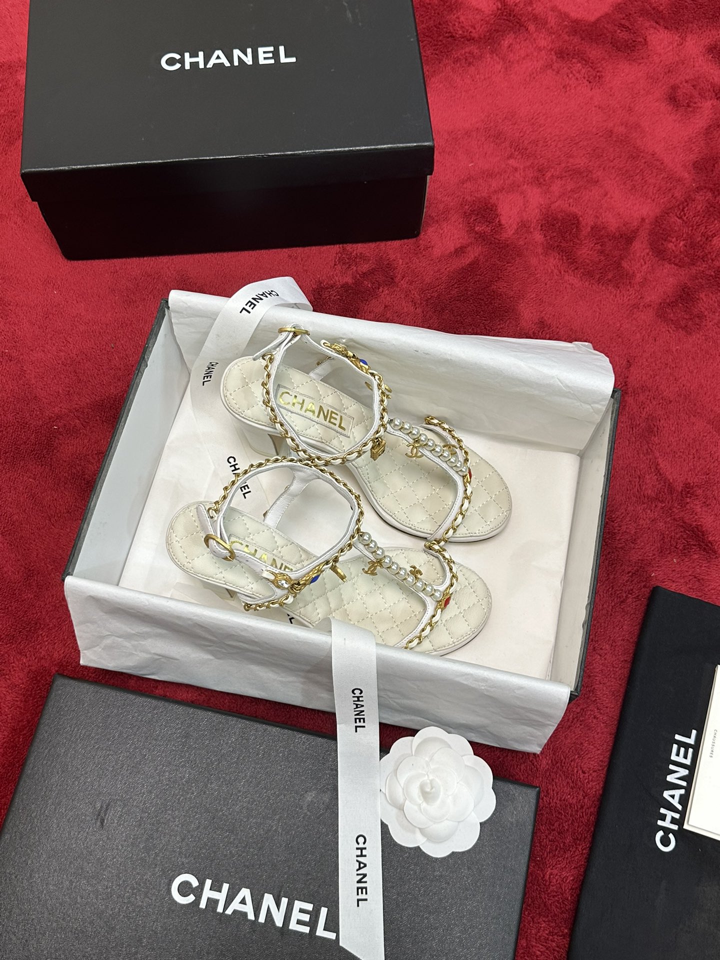 Chrome Hearts 𝐂𝐡*𝐧𝐞𝐥 24P早秋最 爆凉拖鞋