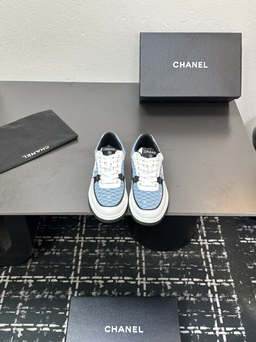 Chanel Women's 2025 Top-Tier Casual Sneakers - Embroidered Style, Versatile Wear 1 Chanel Women's 2025 Top-Tier Casual Sneakers - Embroidered Style, Versatile Wear