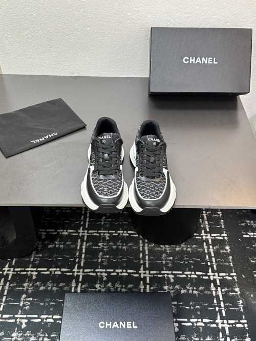 Chanel Women's 2025 Top-Tier Casual Sneakers - Embroidered Style & Sporty Sole 1 Chanel Women's 2025 Top-Tier Casual Sneakers - Embroidered Style & Sporty Sole
