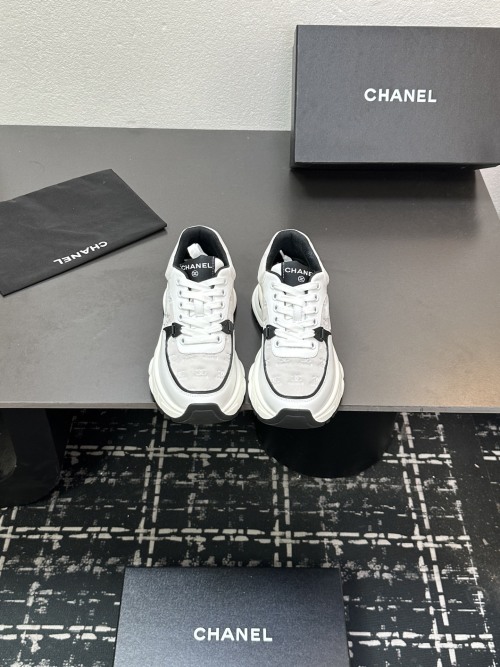 Chanel Women's Panda Sneakers 2025 Top Casual Shoes, White, Leather, Size 35-41 1 Chanel Women's Panda Sneakers 2025 Top Casual Shoes, White, Leather, Size 35-41