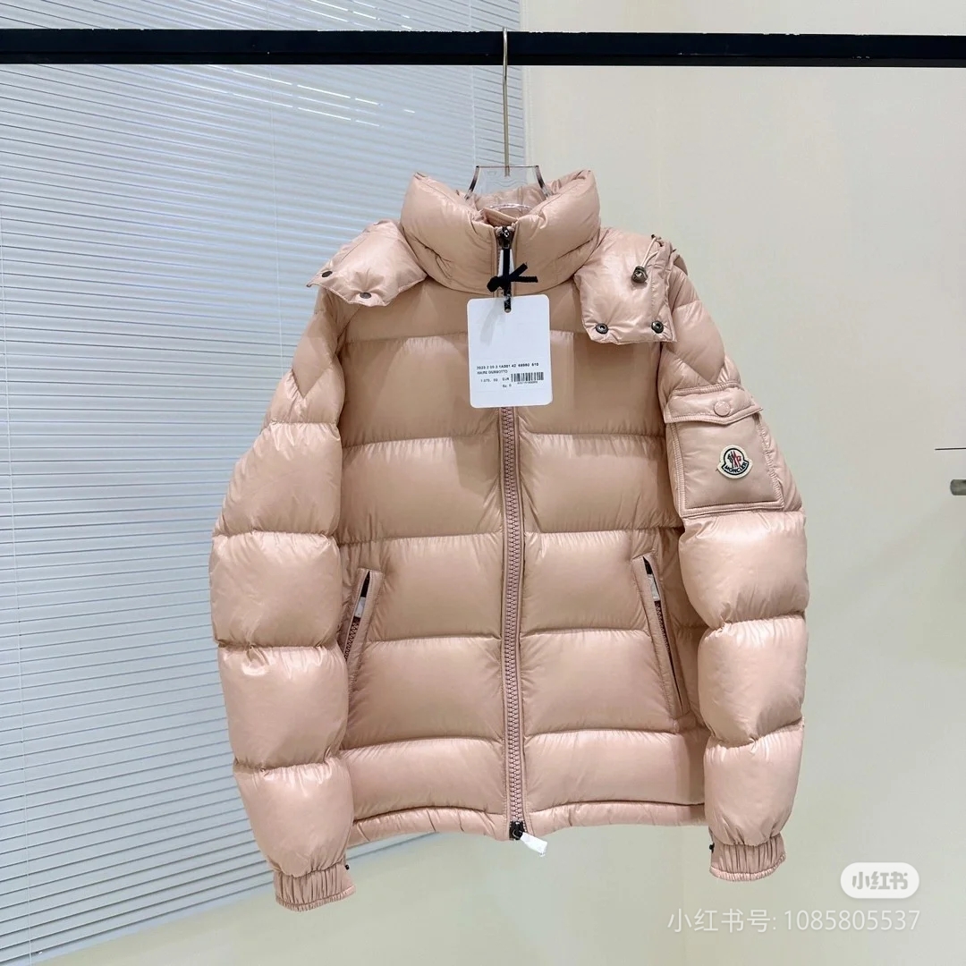 。 Moncler. maire女玛雅 黑色白色粉色