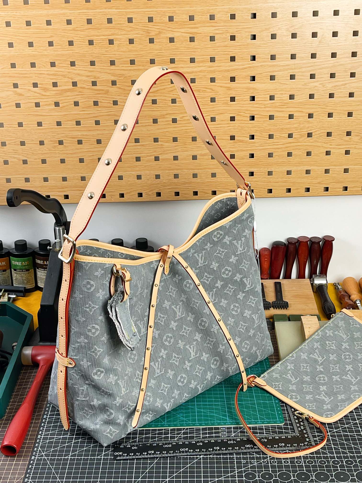 Louis Vuitton Monogram Denim 手袋lv,包 2