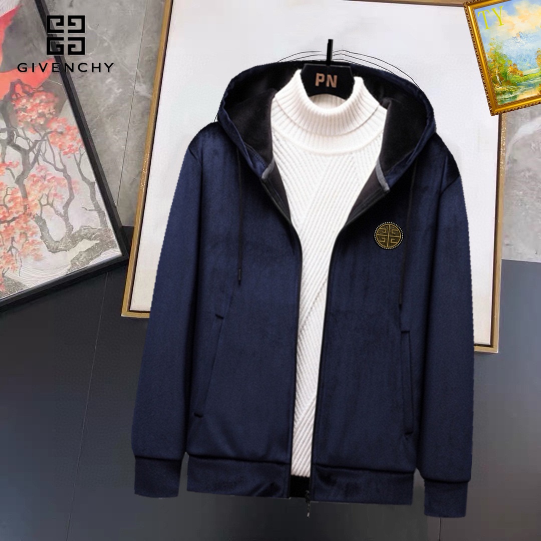 ！ 纪梵希 新款双面绒拉链帽衫 冬装高端品质韩国绒加厚
简约独特的美感设计风格。双面绒纯棉材质！完美版型