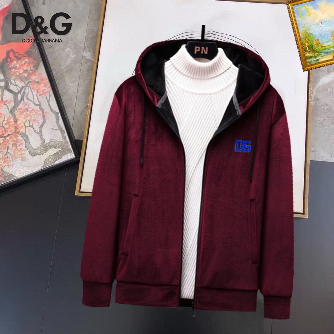 ！ D&G 新款双面绒拉链帽衫 冬装高端品质韩国绒加厚
简约独特的美感设计风格。双面绒纯棉材质！完美版型