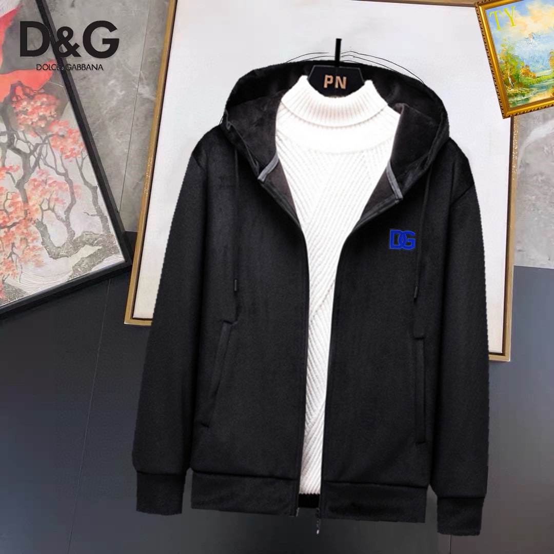 ！ D&G 新款双面绒拉链帽衫 冬装高端品质韩国绒加厚
简约独特的美感设计风格。双面绒纯棉材质！完美版型