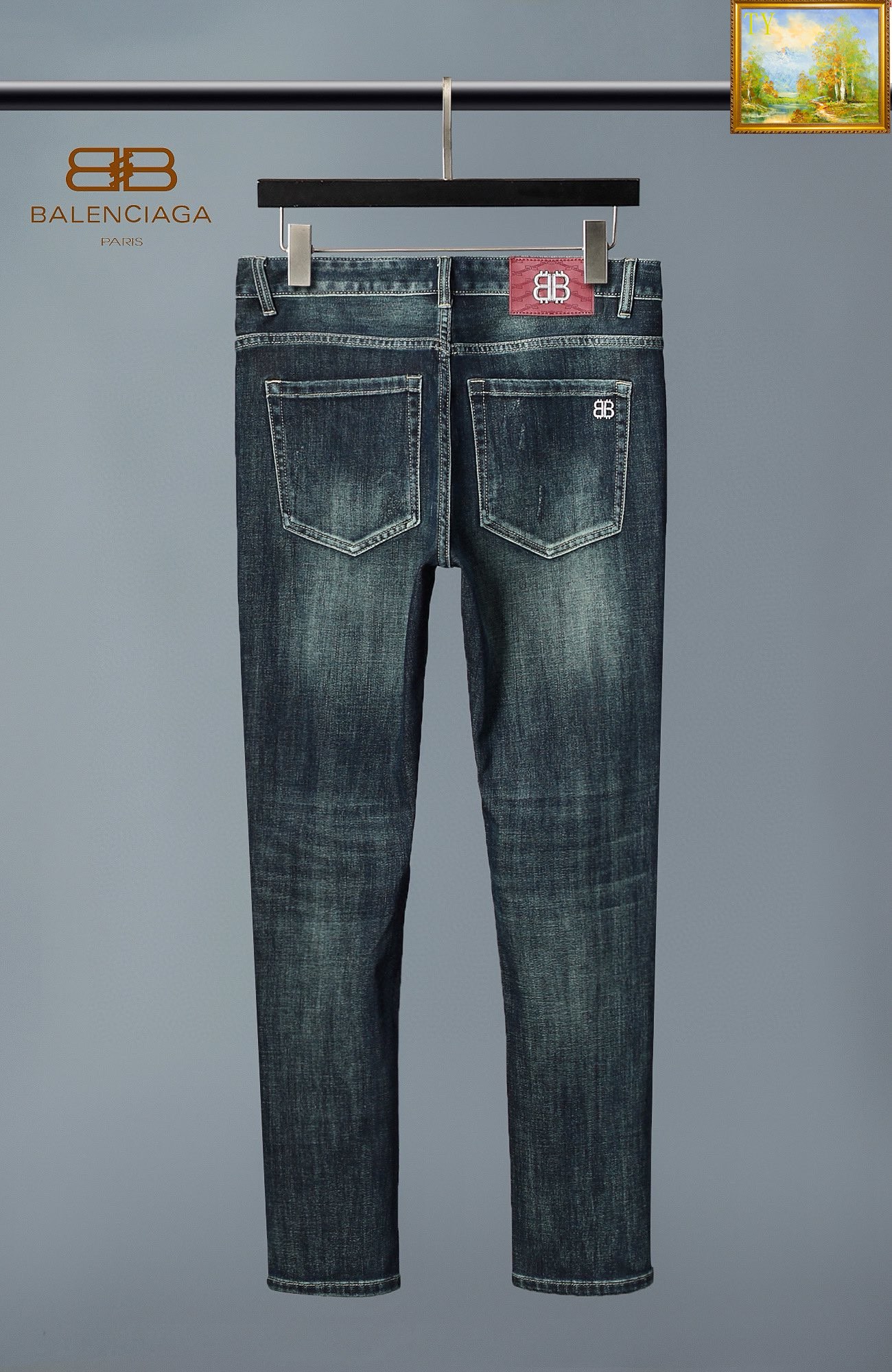  巴黎世家 新品高端牛仔裤👖厚款秋冬系列产品、男装修身牛仔裤💎高品质小脚裤、弹力纤维面料柔软有质感！一流