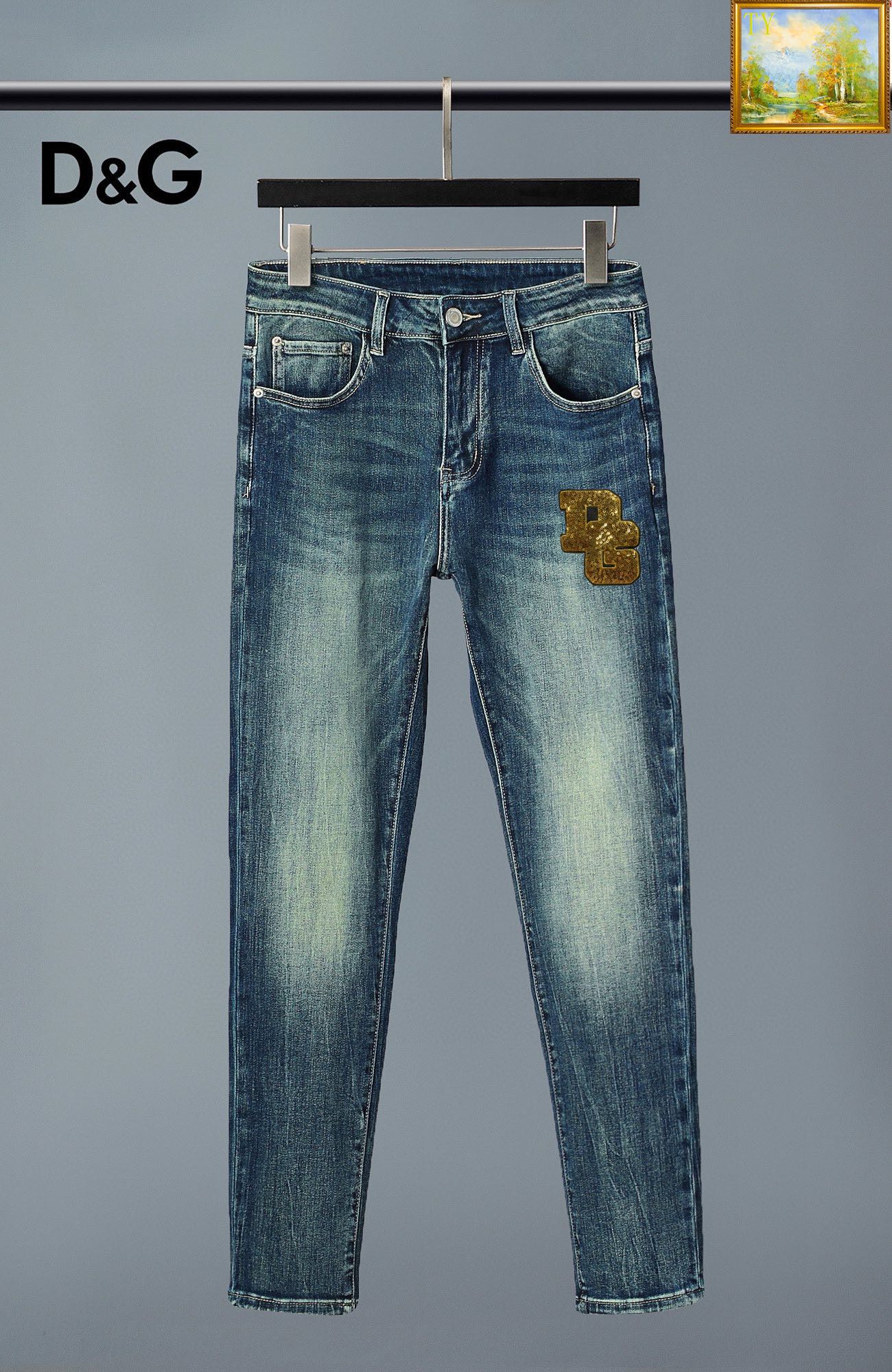  D&G 新品高端牛仔裤👖厚款秋冬系列产品、男装修身牛仔裤💎高品质小脚裤、弹力纤维面料柔软有质感！一流的